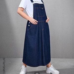Overall denim dress